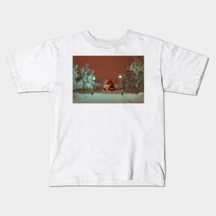 Kiruna Church in Winter Kids T-Shirt